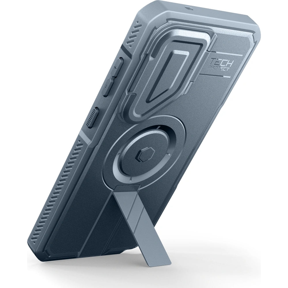 Handyhülle mit Kameraschutz für Galaxy S26 Ultra, Tech-Protect Kevlar MagSafe, 2er-Set mit 2 Rahmen, Blau