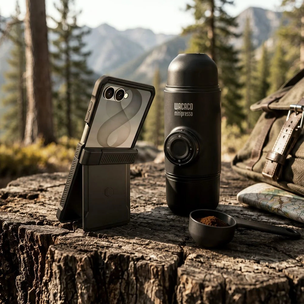 Handyhülle 360° für Galaxy Z Flip8, Tech- Protect Kevlar Pro, Schwarz (7/8)