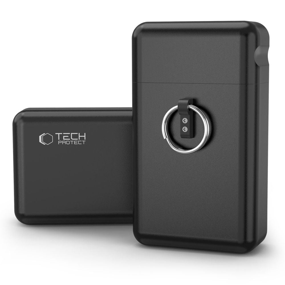 Tech-Protect KLR200 Metall schlüsselloser RFID-Signalblocker Gehäuse Faradayscher Käfig, Schwarz