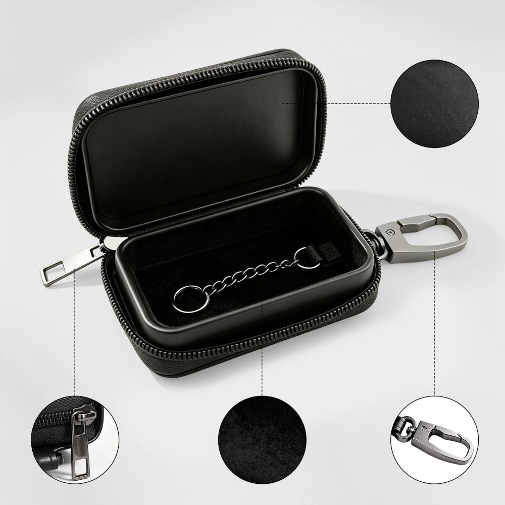 Schutzhülle Faradayscher Käfig, Tech-Protect KLR300 Pouch Keyless RFID Signal Blocker Case, Carbon