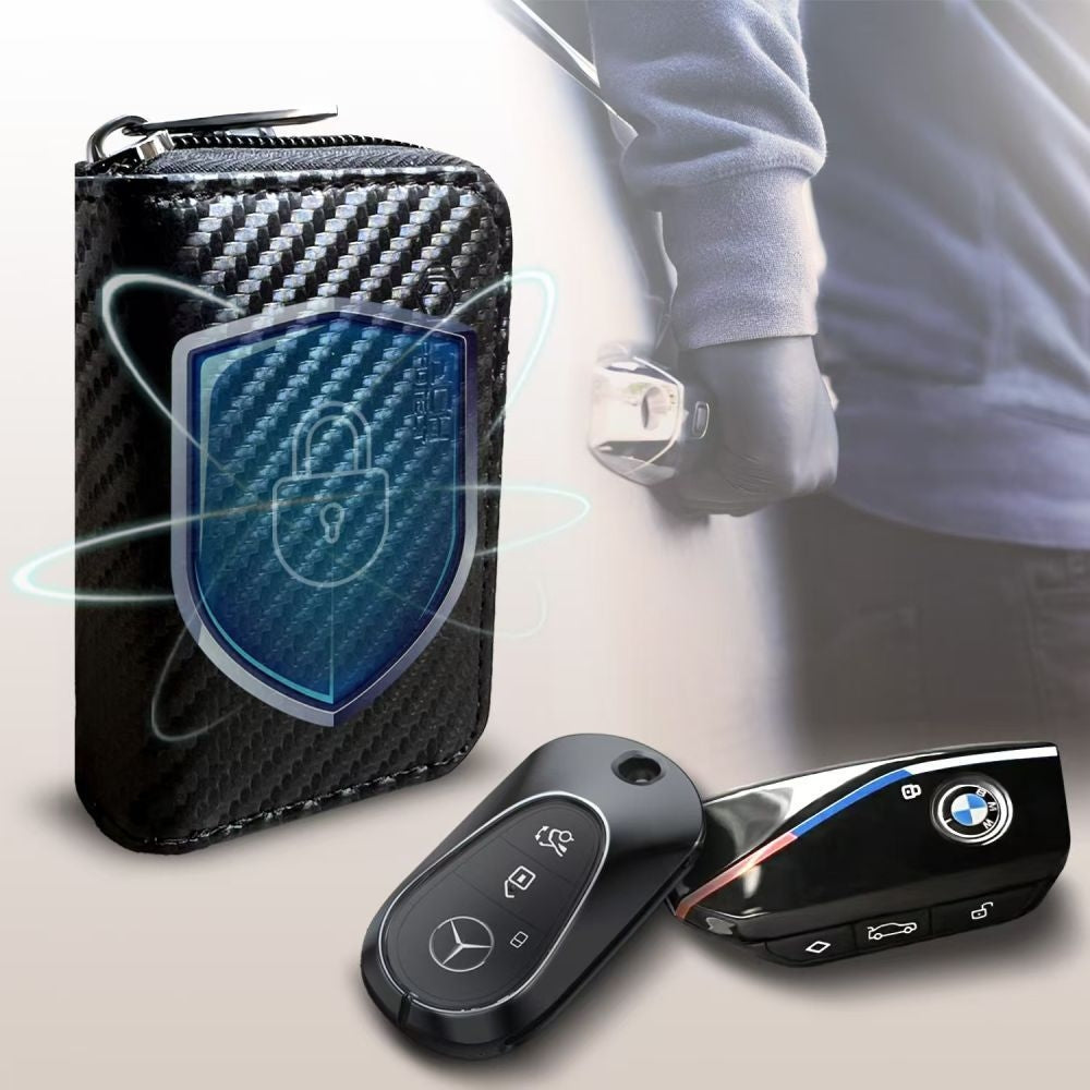 Schutzhülle Faradayscher Käfig, Tech-Protect KLR300 Pouch Keyless RFID Signal Blocker Case, Carbon