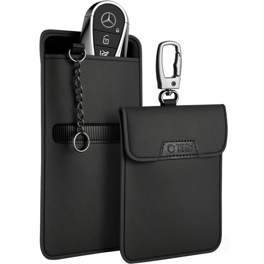 Schutzhülle Faradayscher Käfig, Tech-Protect KLR400 Pouch Keyless RFID Signal Blocker Case, Schwarz