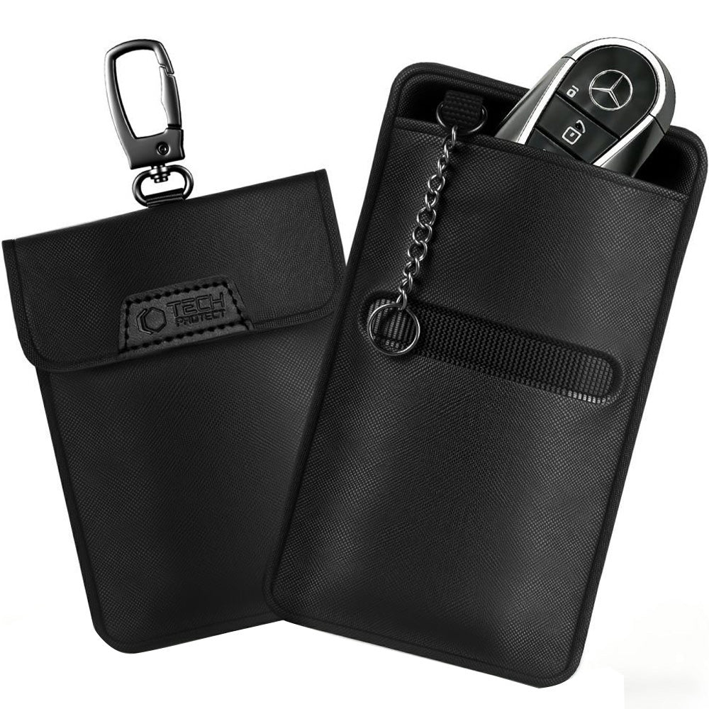 Schutzhülle Faradayscher Käfig, Tech-Protect KLR400 Pouch Keyless RFID Signal Blocker Case, Schwarz