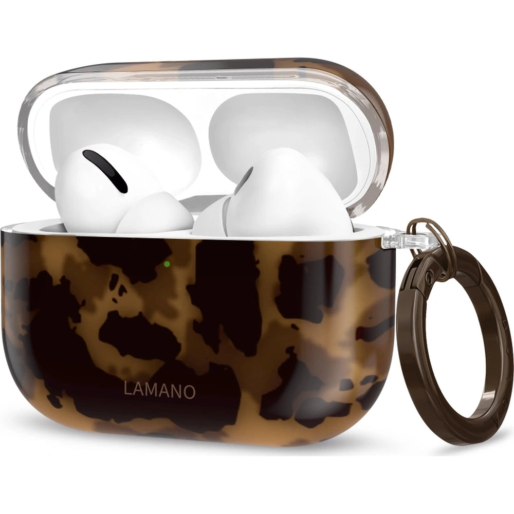 Schutzhülle für Apple AirPods Pro 3, Tech-Protect Lamano, Braune Leopardenfell