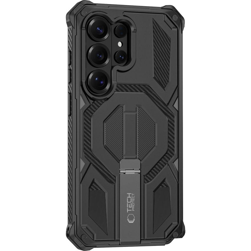 Handyhülle für Galaxy S26 Ultra, Tech-Protect MagBlast, mit MagSafe, 2x Gehärtetes Glas, Schwarz