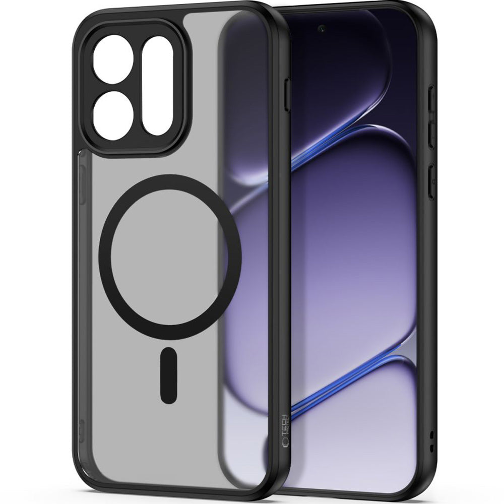 Handyhülle für OnePlus Nord 6, Tech-Protect MagMat MagSafe, Rauchfarben-Schwarz