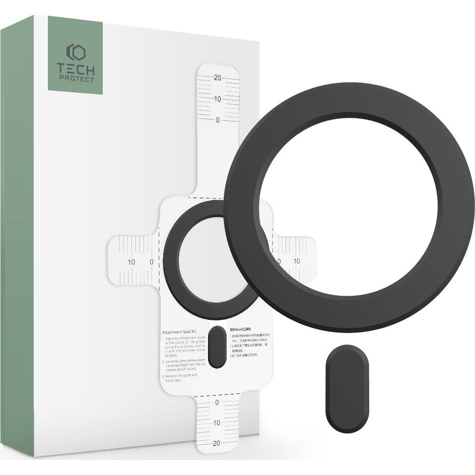 Tech-Protect Magmat MagSafe Universal Magnetischer Ring, Schwarz