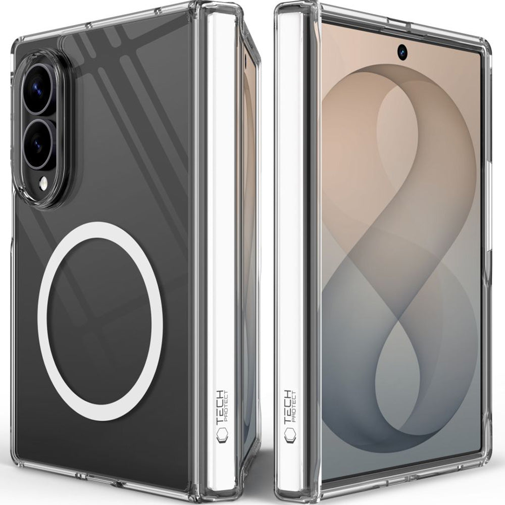Handyhülle für Galaxy Z Fold8, Tech-Protect MagPeak mit MagSafe, Transparent-Weiß (2/8)