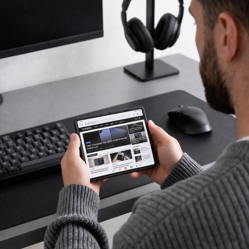 Handyhülle für Galaxy Z Fold8, Tech-Protect MagPeak mit MagSafe, Schwarz-Rauchfarben (6/8)