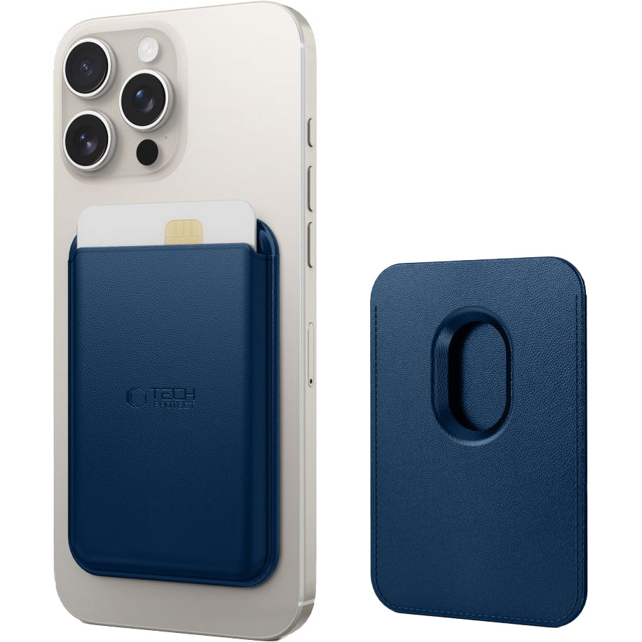 Kartenetui mit MagSafe, Tech-Protect MagWallet, Dunkelblau