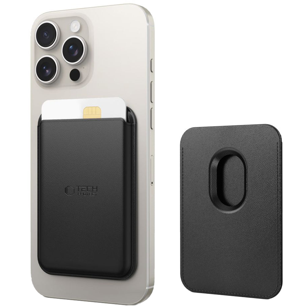 Kartenetui mit MagSafe, Tech-Protect MagWallet, Schwarz