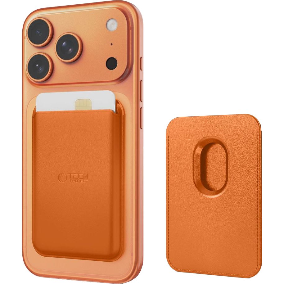 Kartenetui mit MagSafe, Tech-Protect MagWallet, Orange