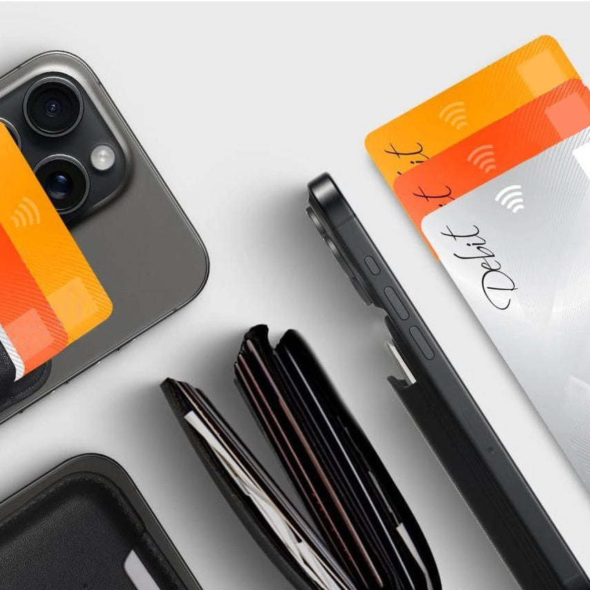 Kartenetui mit MagSafe, Tech-Protect MagWallet, Orange