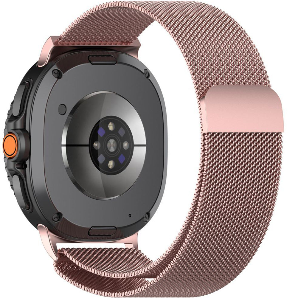 Stahlarmband für Galaxy Watch 9 40 mm / 44 mm / 8 40 mm / 44 mm / 8 Classic 46 mm, Tech-Protect Milaneseband, Rosa