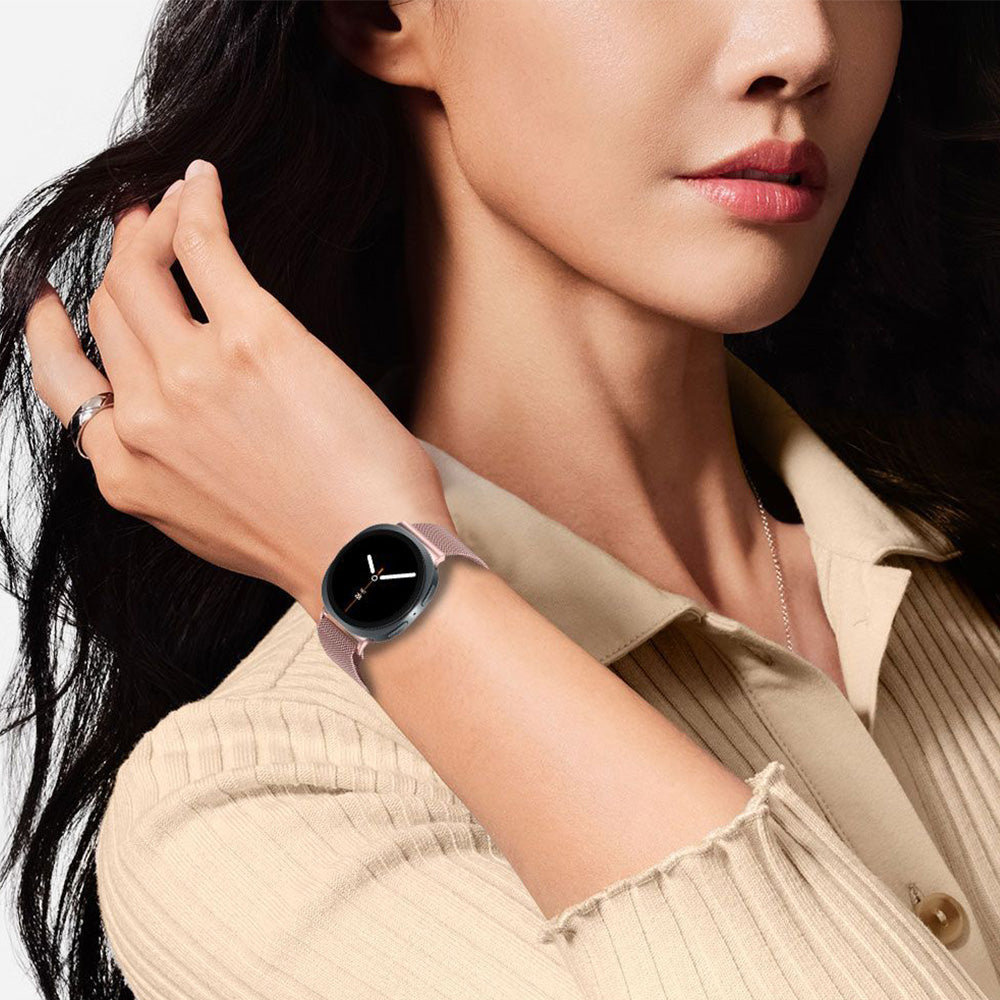 Stahlarmband für Galaxy Watch 9 40 mm / 44 mm / 8 40 mm / 44 mm / 8 Classic 46 mm, Tech-Protect Milaneseband, Rosa