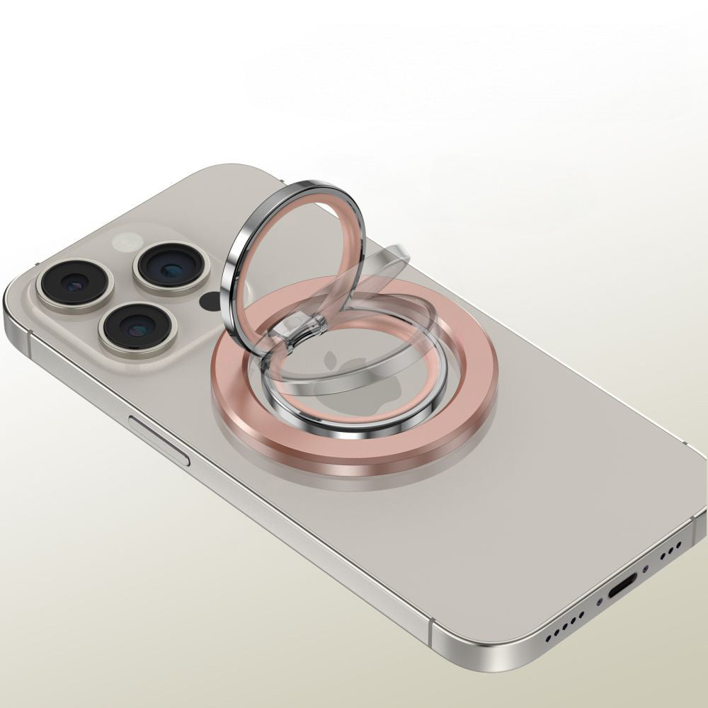 Magnetischer Fingerhalter, Tech-Protect MMR300 Magnetic Phone Ring mit MagSafe, Telefonhaler, Rosa Gold