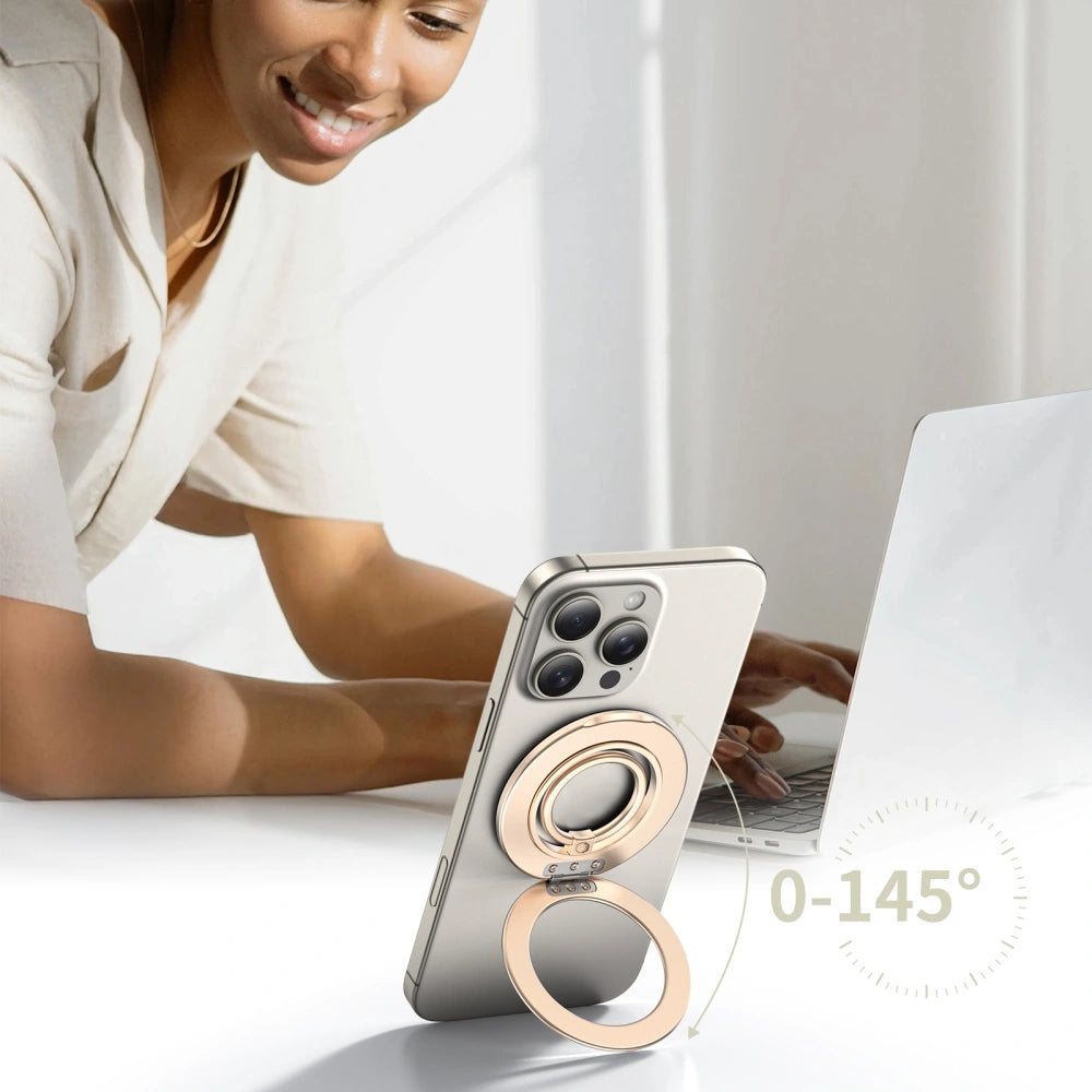 Magnetischer Fingerhalter, Tech-Protect MMR600 Magnetic MagSafe Ring, Telefonhaler, Golden