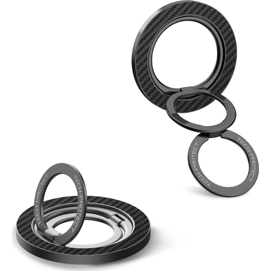 Magnetischer Fingerhalter, Tech-Protect MMR800 MagSafe Ring, Carbon