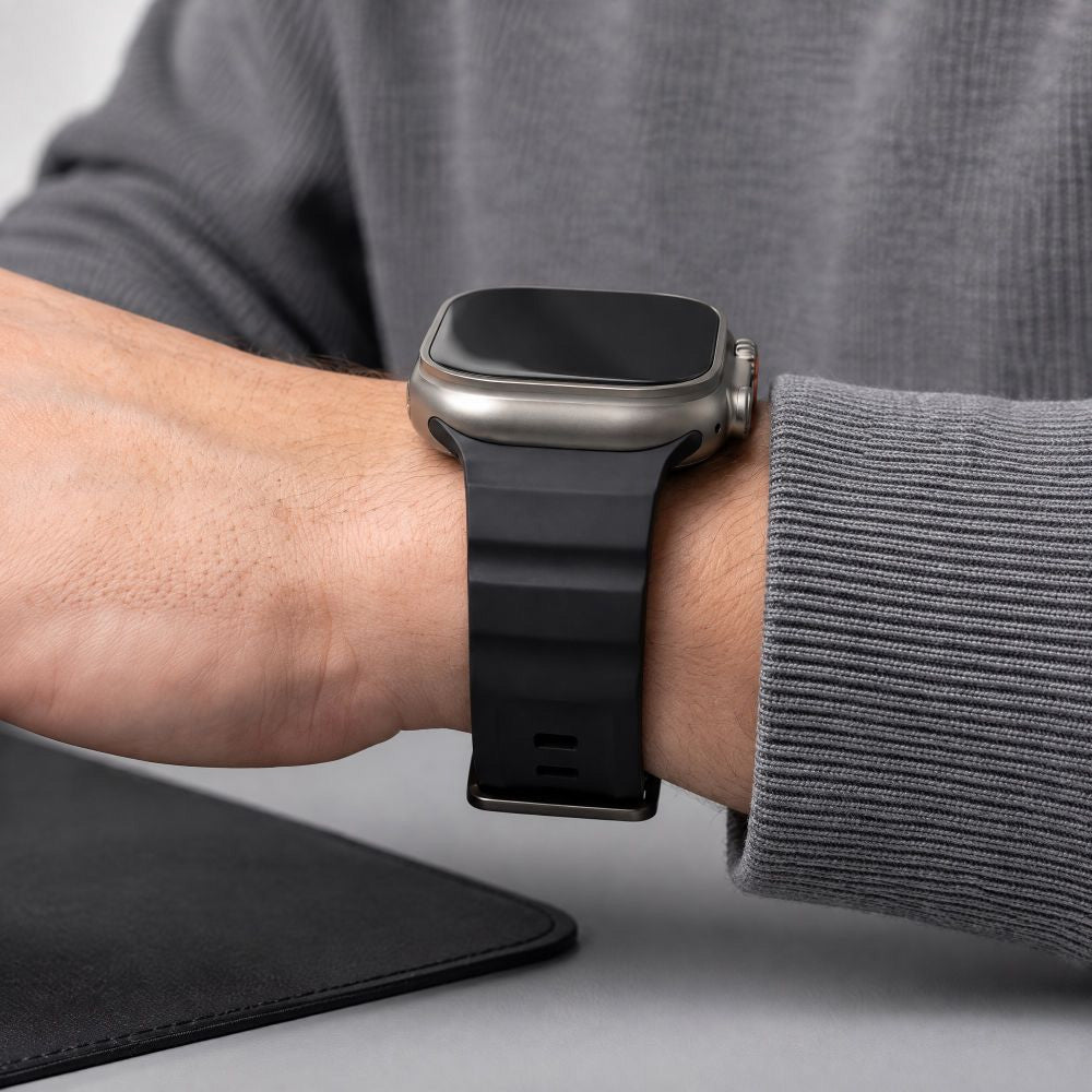 Armband für Apple Watch 44/45/46/49 mm, Tech-Protect Motion, Schwarz (4/8)