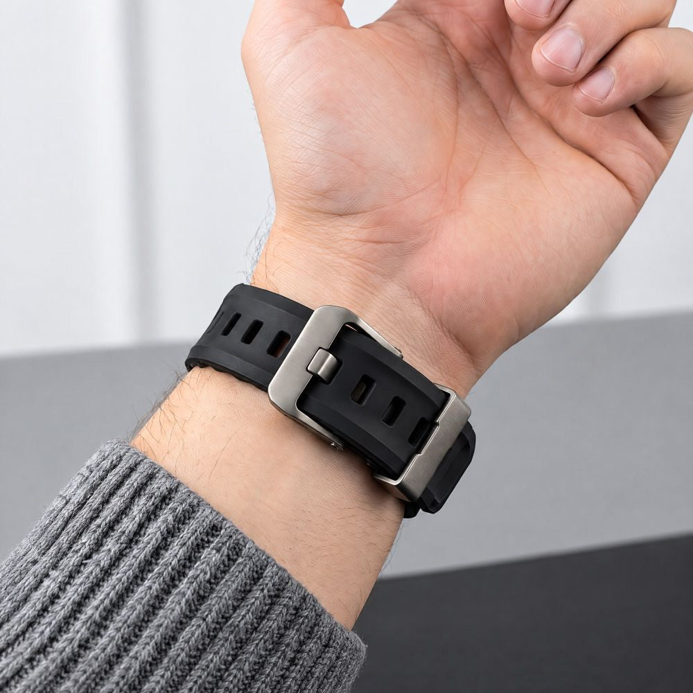 Armband für Apple Watch 44/45/46/49 mm, Tech-Protect Motion, Schwarz (7/8)