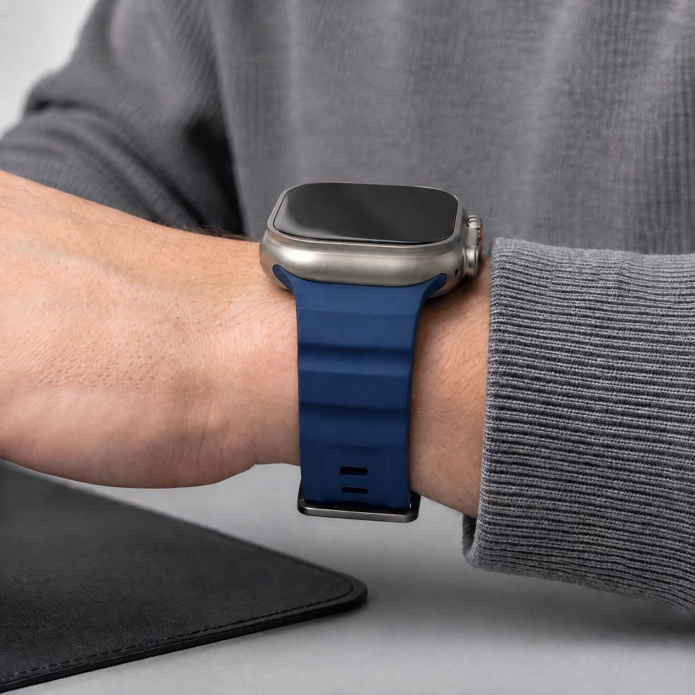 Armband für Apple Watch 44/45/46/49 mm, Tech-Protect Motion, Dunkelblau (4/8)