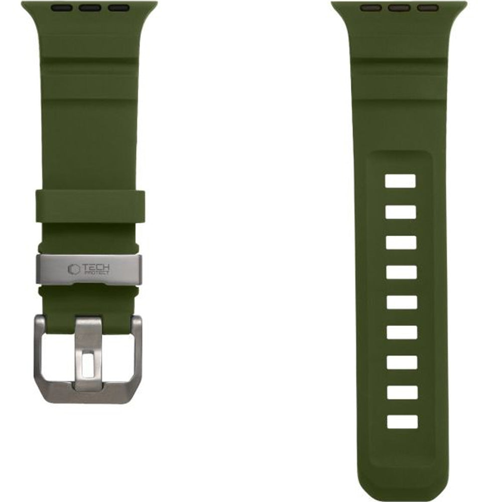 Armband für Apple Watch 44/45/46/49 mm, Tech-Protect Motion, Dunkelgrün (3/8)