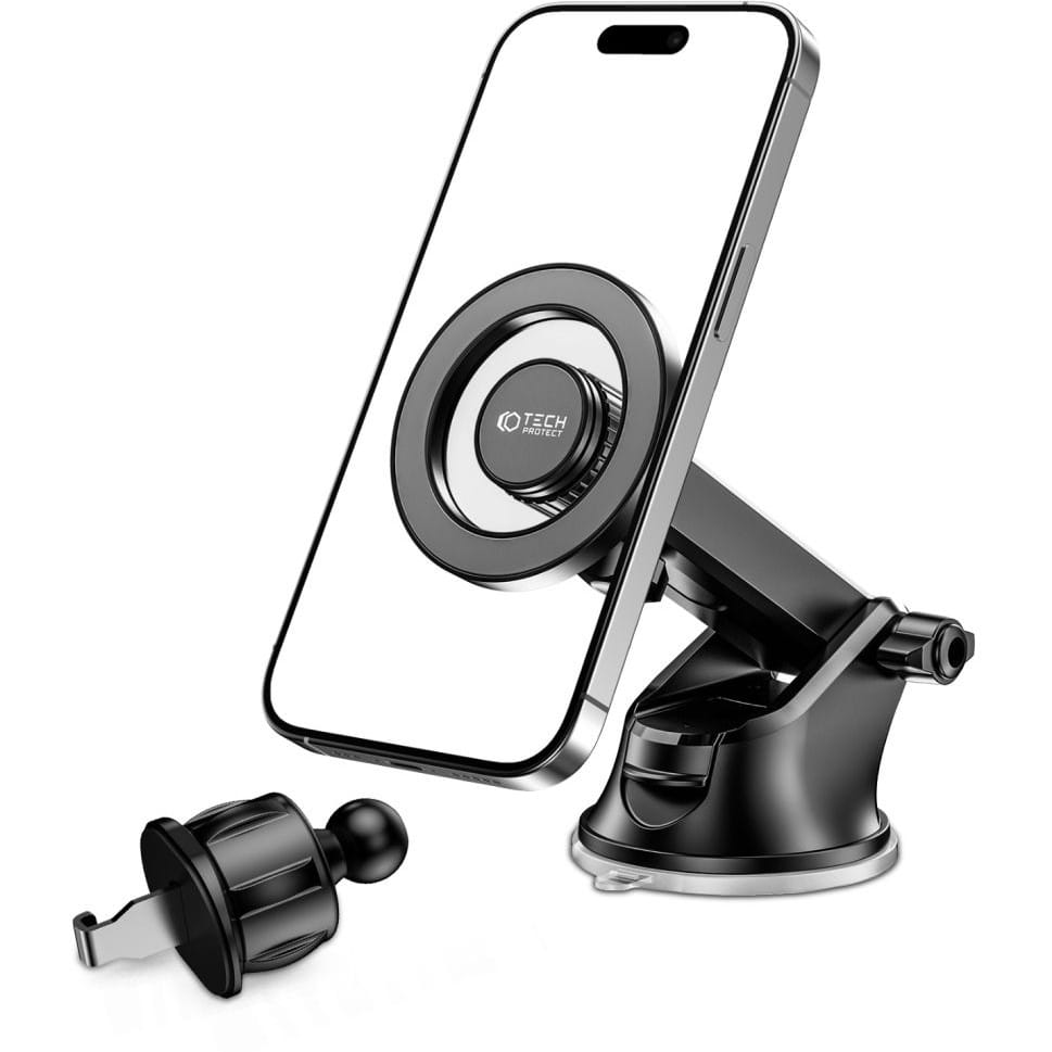 Tech Protect N51 Magnetic MagSafe Dashboard & Vent Car Mount, schwarz