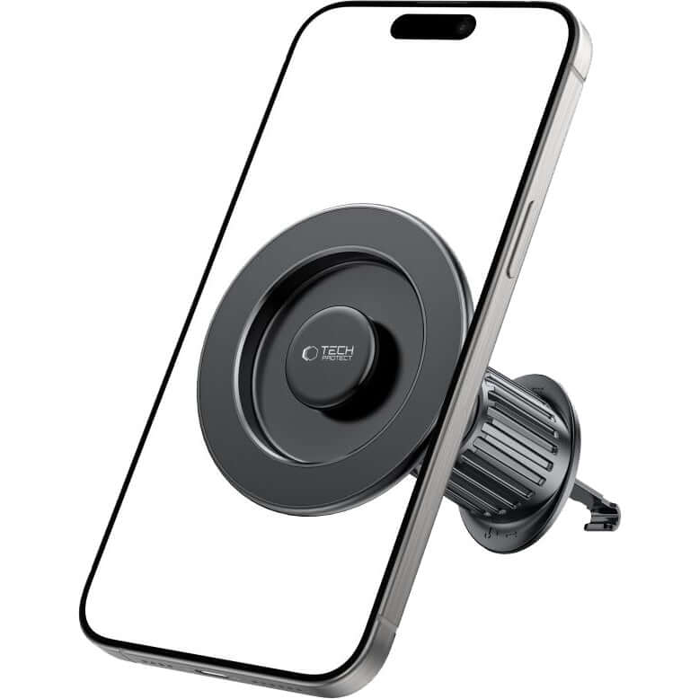 Autohalterung für Lüftungsgitter, CD-Schacht, Magnetische für MagSafe Tech-Protect N56 Magnetic CD & Vent Car Mount, Schwarz