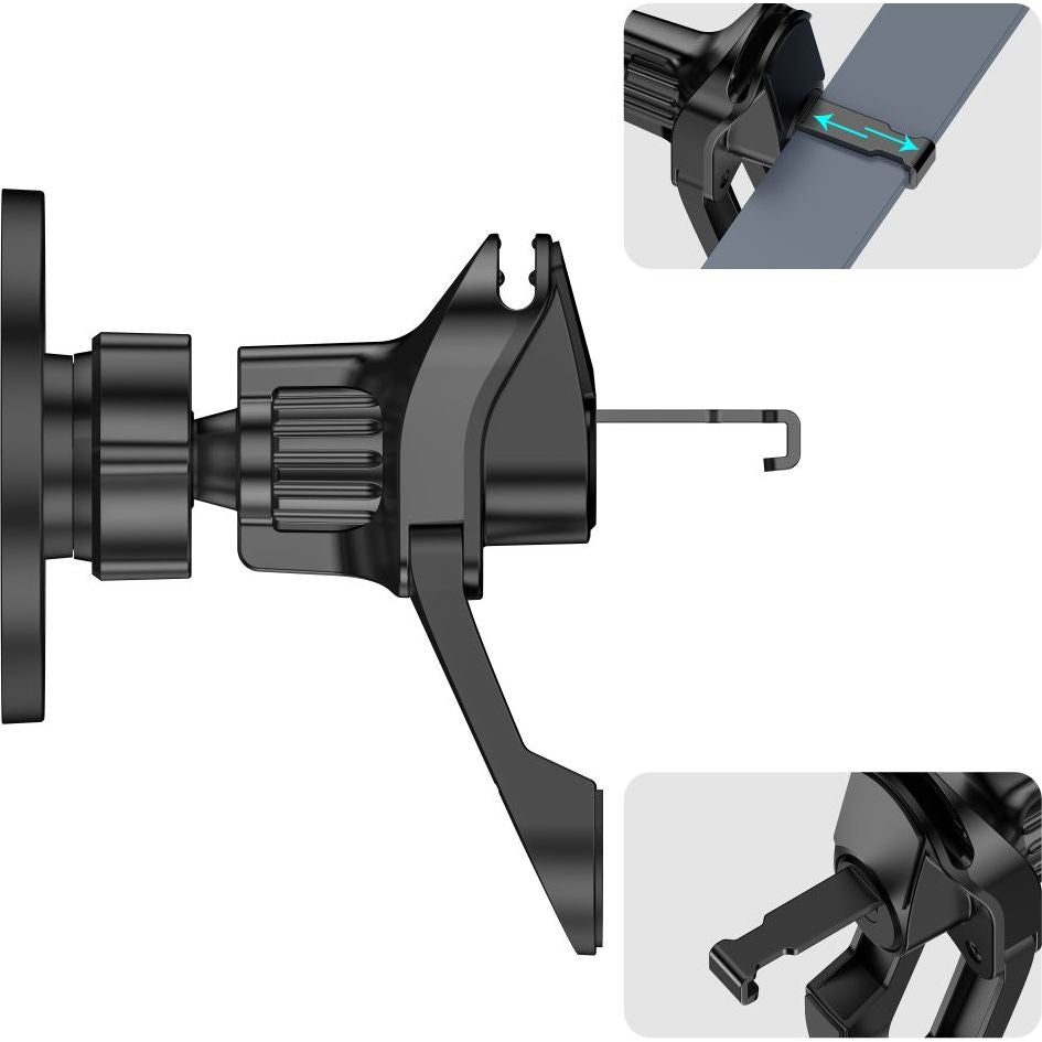 Magnetische Handy-Halterung für Lüftungsgitter, Tech-Protect N56 Magnetic Stable Vent Car Mount, mit MagSafe, Schwarz