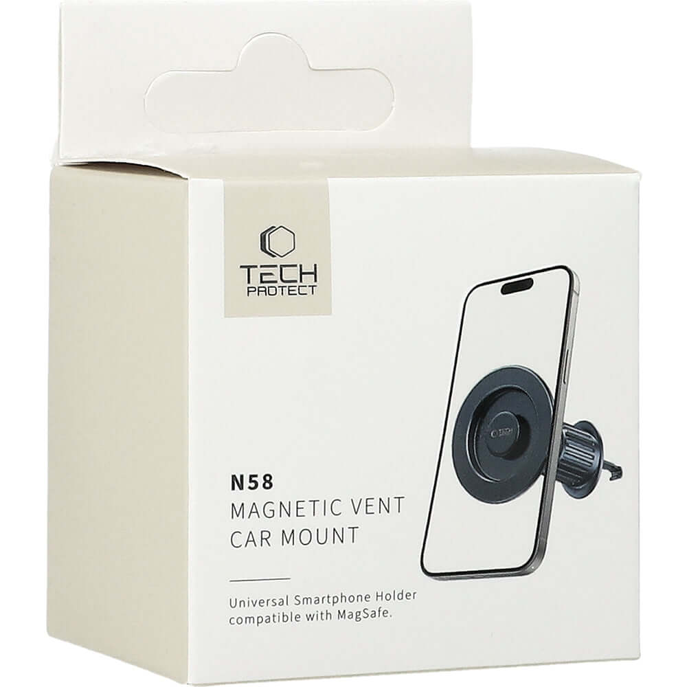 Autohalterung für Lüftungsgitter, Magnetische für MagSafe Tech-Protect N56 Magnetic Vent Car Mount, Schwarz