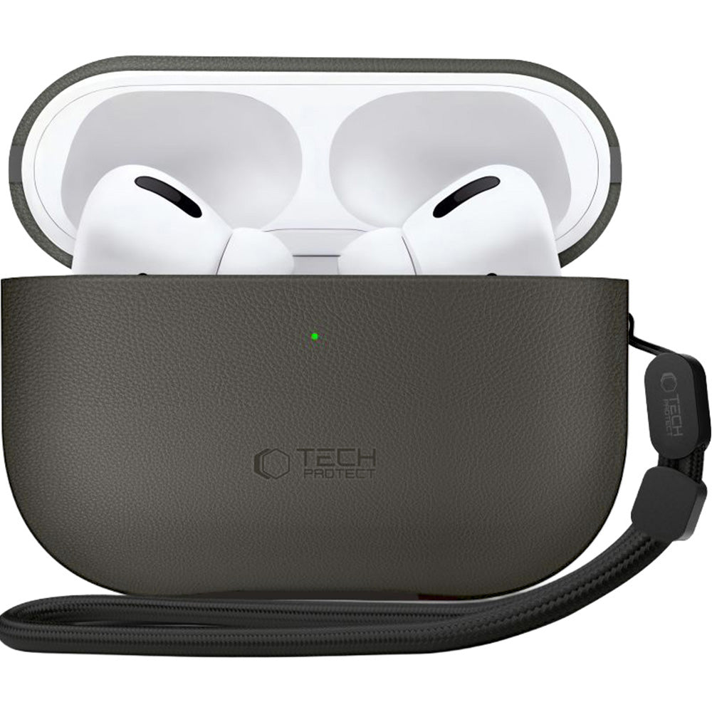 Schutzhülle für AirPods Pro 3, Tech-Protect NaturalFit, Dunkelgrau