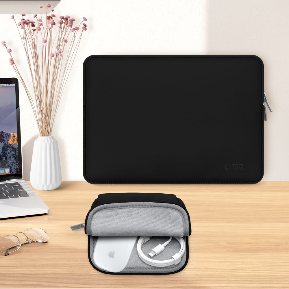 Schutzhülle für 13" / 14" Laptop, Tech-Protect Neo Slim, Schwarz