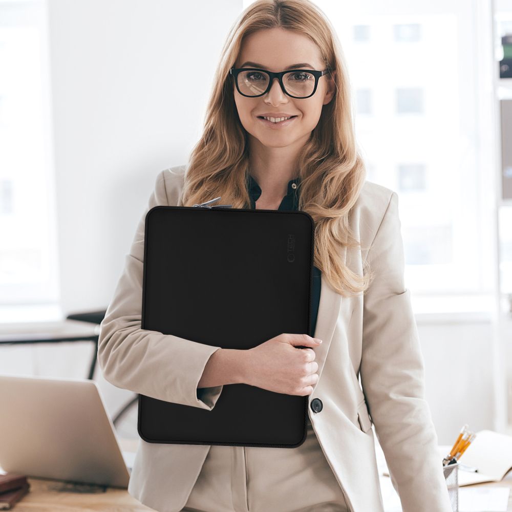 Schutzhülle für 13" / 14" Laptop, Tech-Protect Neo Slim, Schwarz