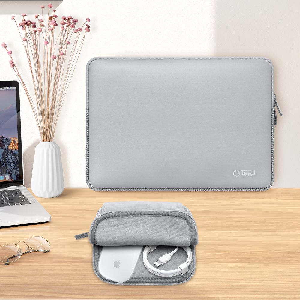 Schutzhülle für 13" / 14" Laptop, Tech-Protect Neo Slim, Grau