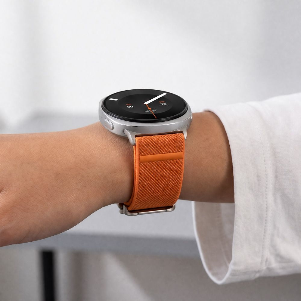 Armband für Galaxy Watch 9 40 mm / 44 mm / 8 40 mm / 44 mm / 8 Classic 46 mm, Tech-Protect Nylon Clasp, Orange