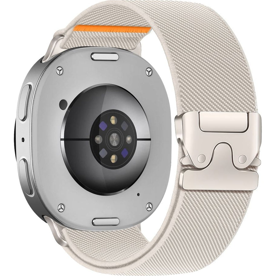 Armband für Galaxy Watch 9 40 mm / 44 mm / 8 40 mm / 44 mm / 8 Classic 46 mm, Tech-Protect Nylon Clasp, Beige