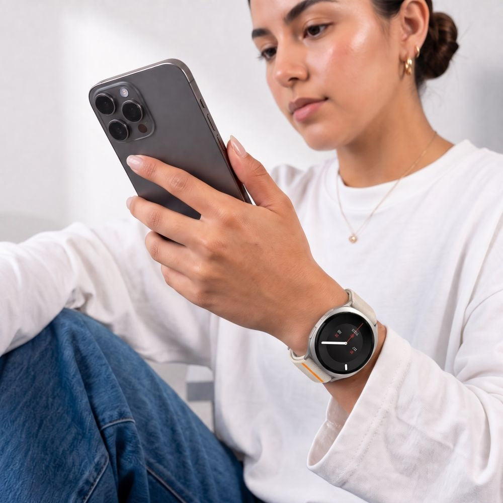 Armband für Galaxy Watch 9 40 mm / 44 mm / 8 40 mm / 44 mm / 8 Classic 46 mm, Tech-Protect Nylon Clasp, Beige