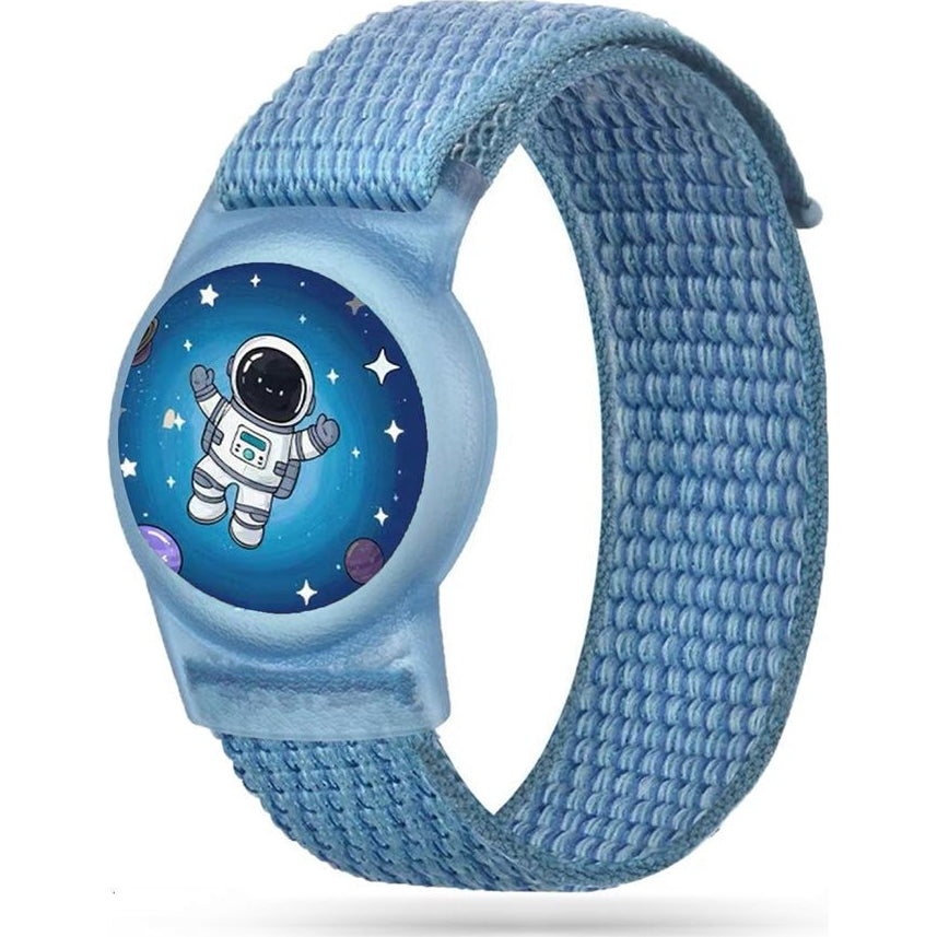 Schutzhülle mit Armband für Kinder, Tech-Protect für Apple AirTag 1/2, Blau