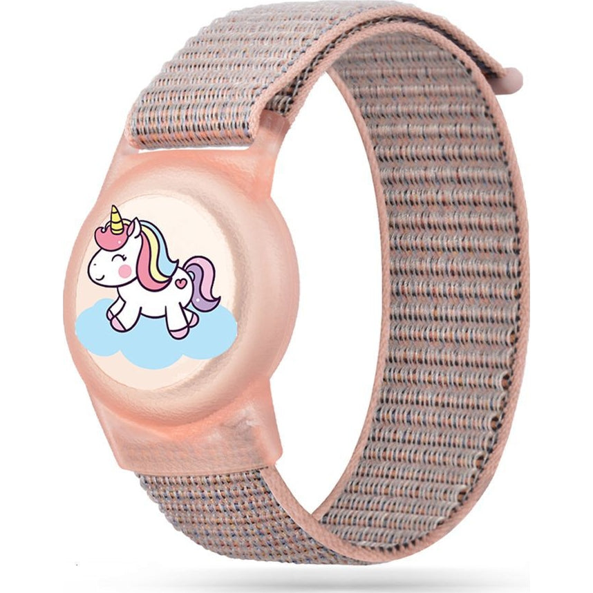 Schutzhülle mit Armband für Kinder, Tech-Protect für Apple AirTag 1/2, Rosa