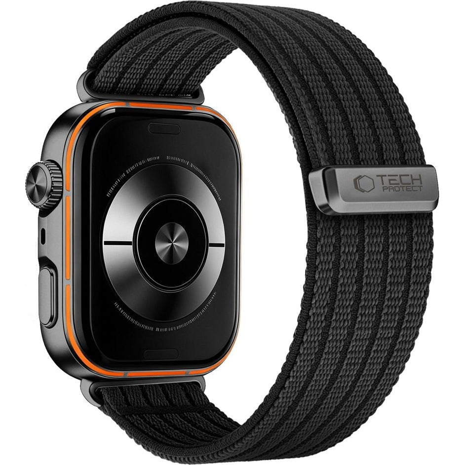 Nylon Armband für Huawei Watch Fit 5 / 5 Pro / 4 / 4 Pro / 3, Tech-Protect, Schwarz