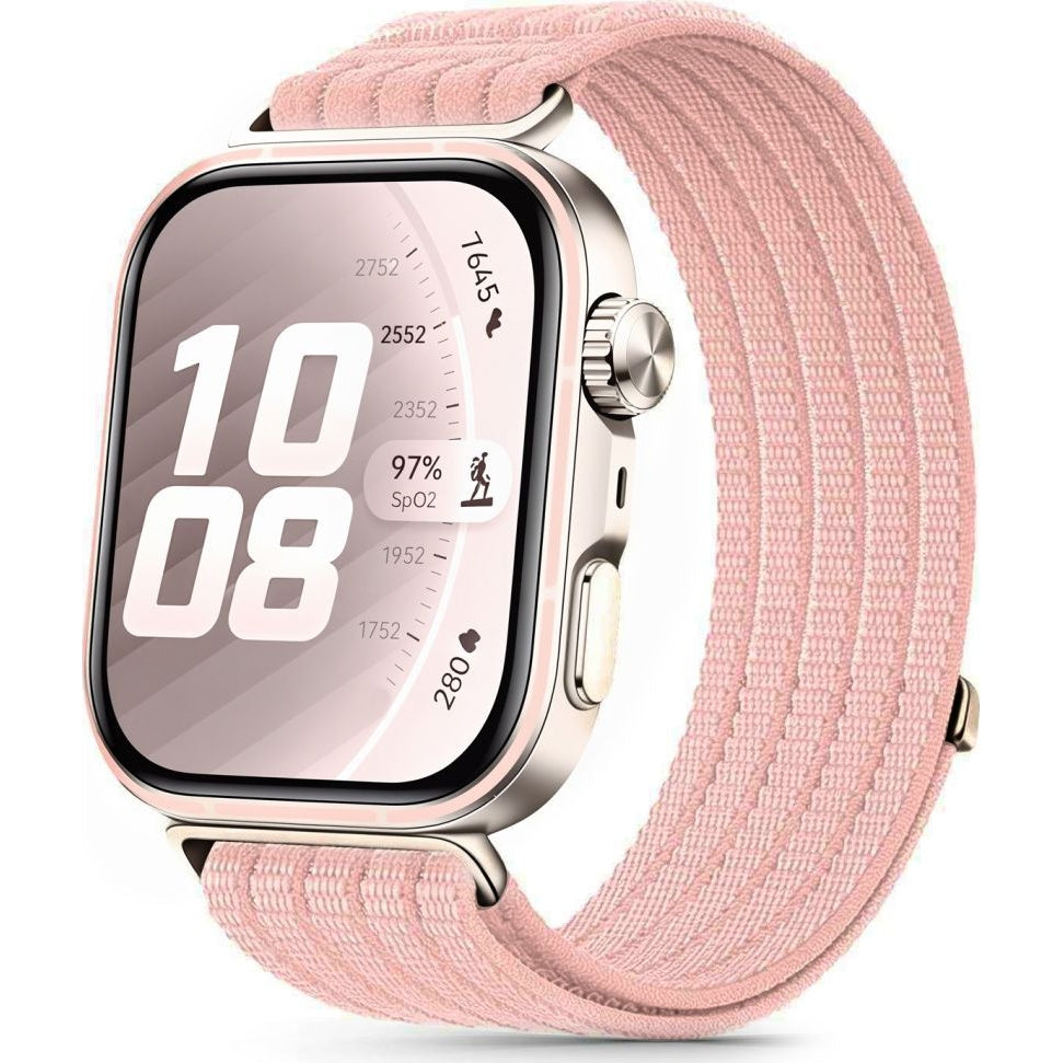 Nylon Armband für Huawei Watch Fit 5 / 5 Pro / 4 / 4 Pro / 3, Tech-Protect, Rosa