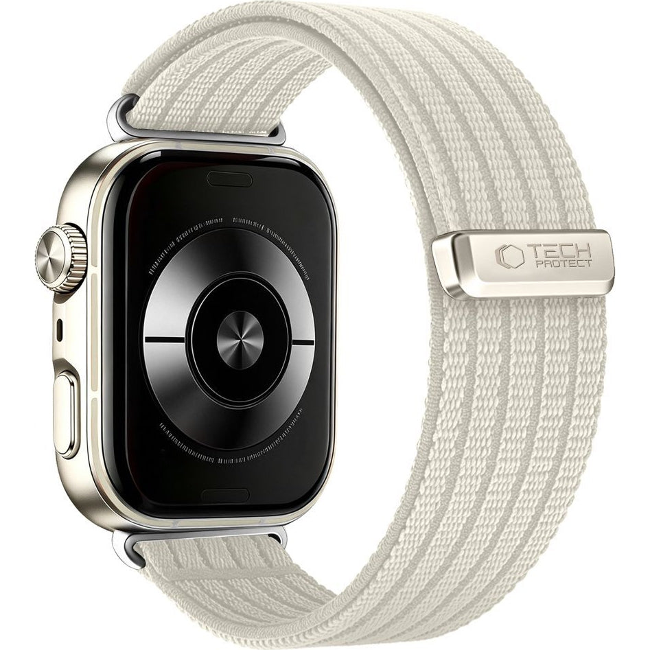 Nylon Armband für Huawei Watch Fit 5 / 5 Pro / 4 / 4 Pro / 3, Tech-Protect, Creme
