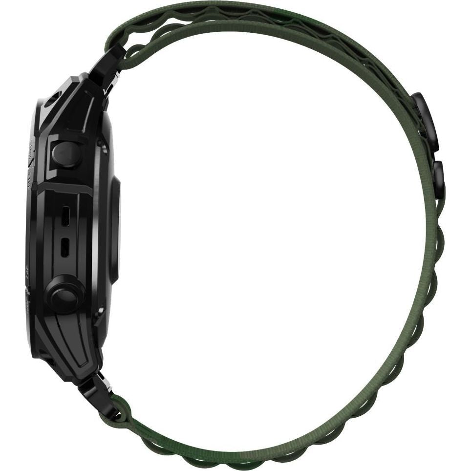 Armband für Garmin Fenix 8 Pro (47 mm) / 8 / E / 7 Pro / 7 / 6 Pro / 6, Tech Protect Nylon Pro, QuickFit 22 mm, Grün