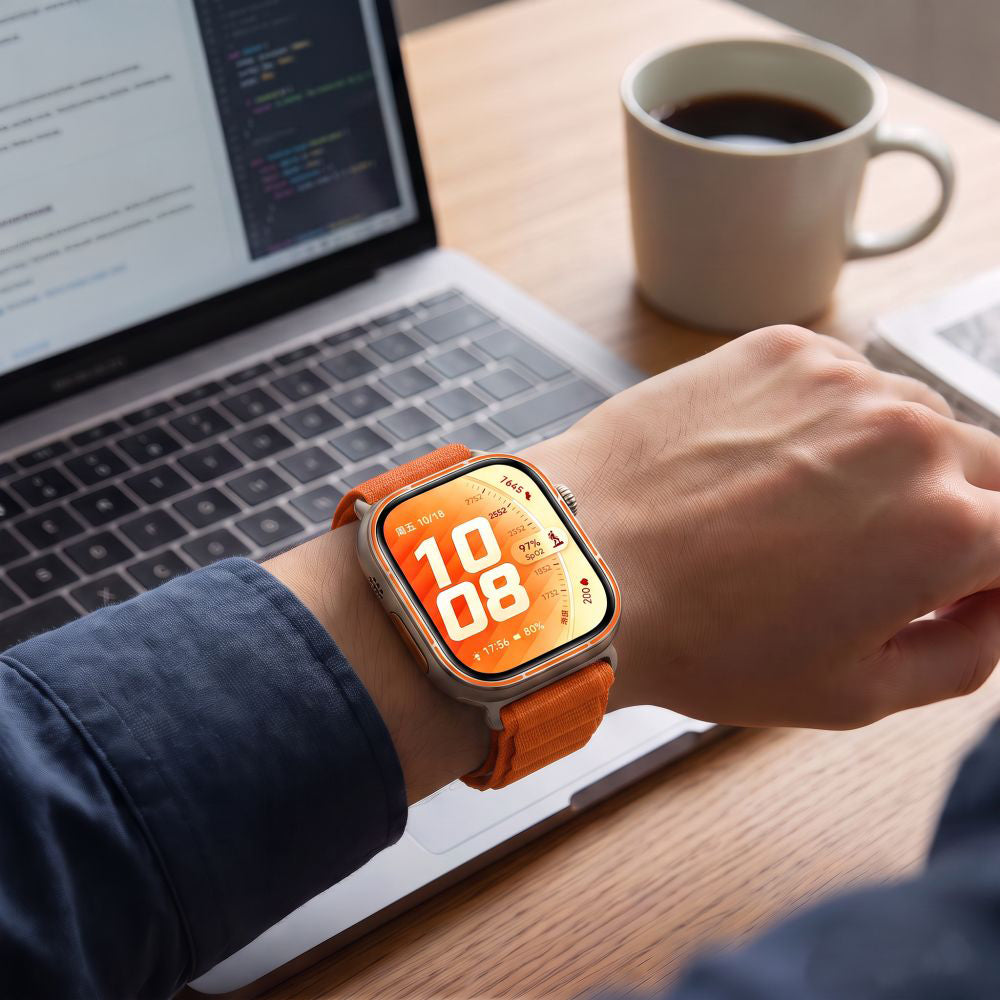 Armband für Huawei Watch Fit 5 Pro /5/4 Pro/4/3, Tech-Protect Nylon Pro, Orange