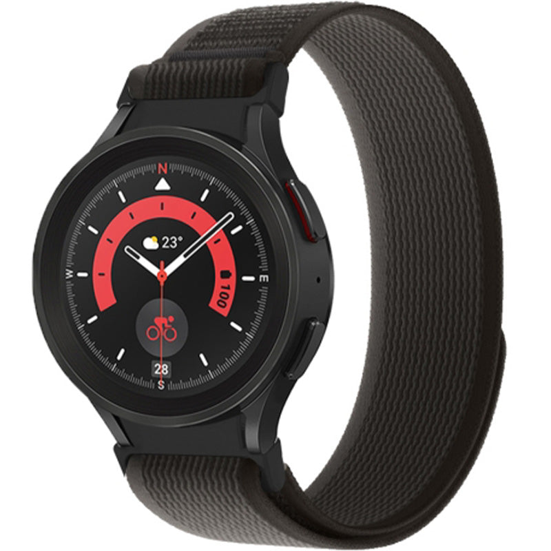 Armband für Galaxy Watch 6/5 Pro/5/4, Tech-Protect Nylon, Schwarz und Orange