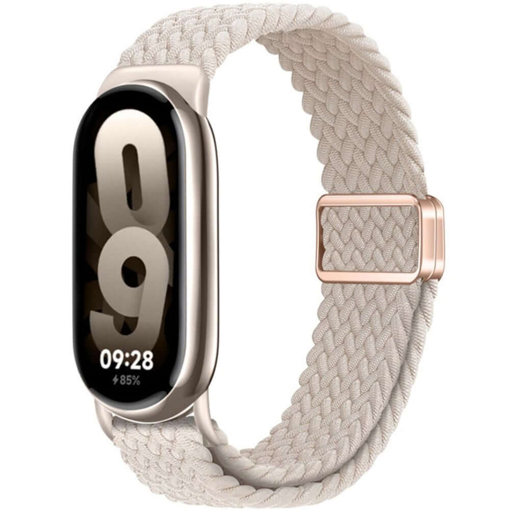 Armband für Xiaomi Smart Band 9 / 9 NFC / 8, Tech-Protect Nylonmag, Beige
