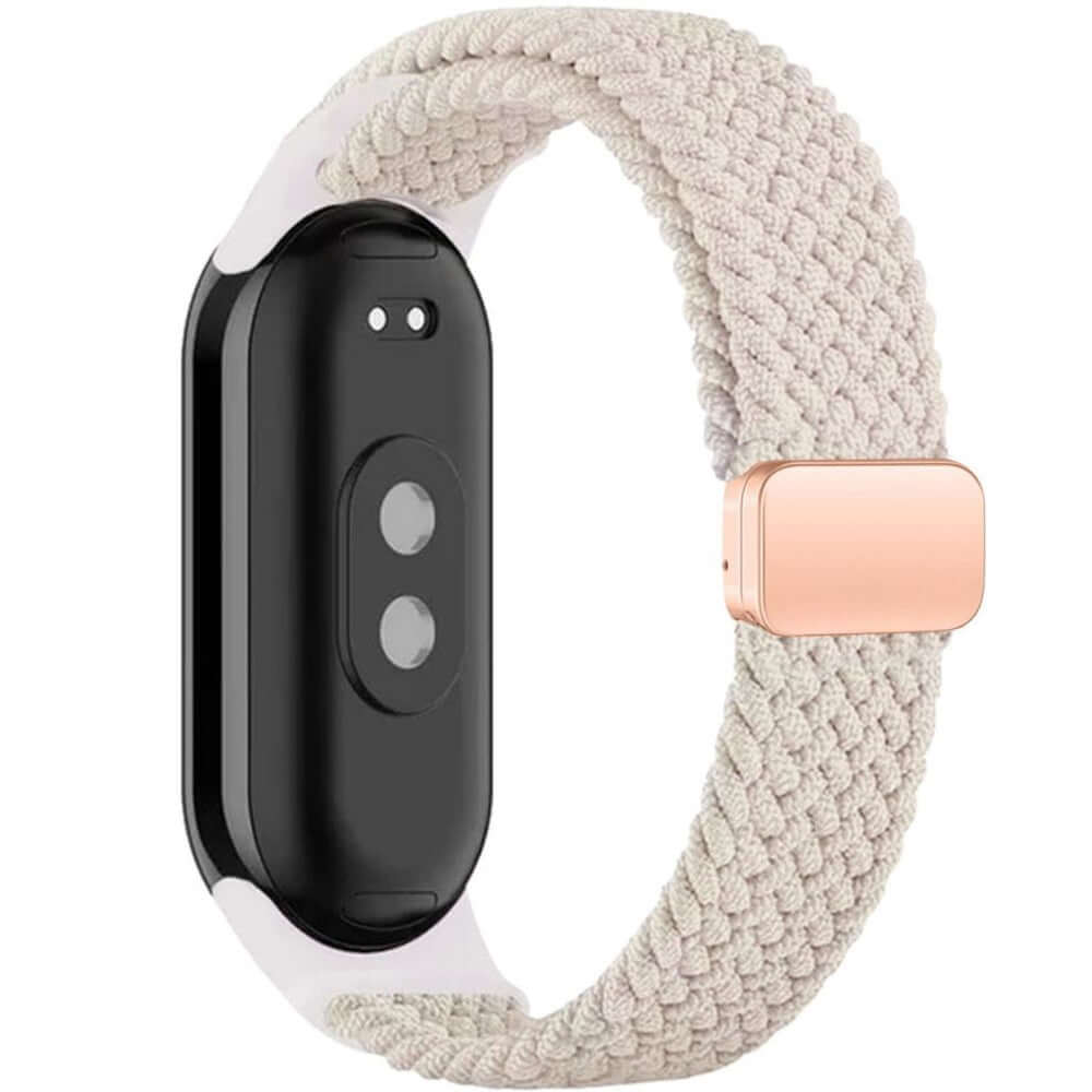 Armband für Xiaomi Smart Band 9 / 9 NFC / 8, Tech-Protect Nylonmag, Beige