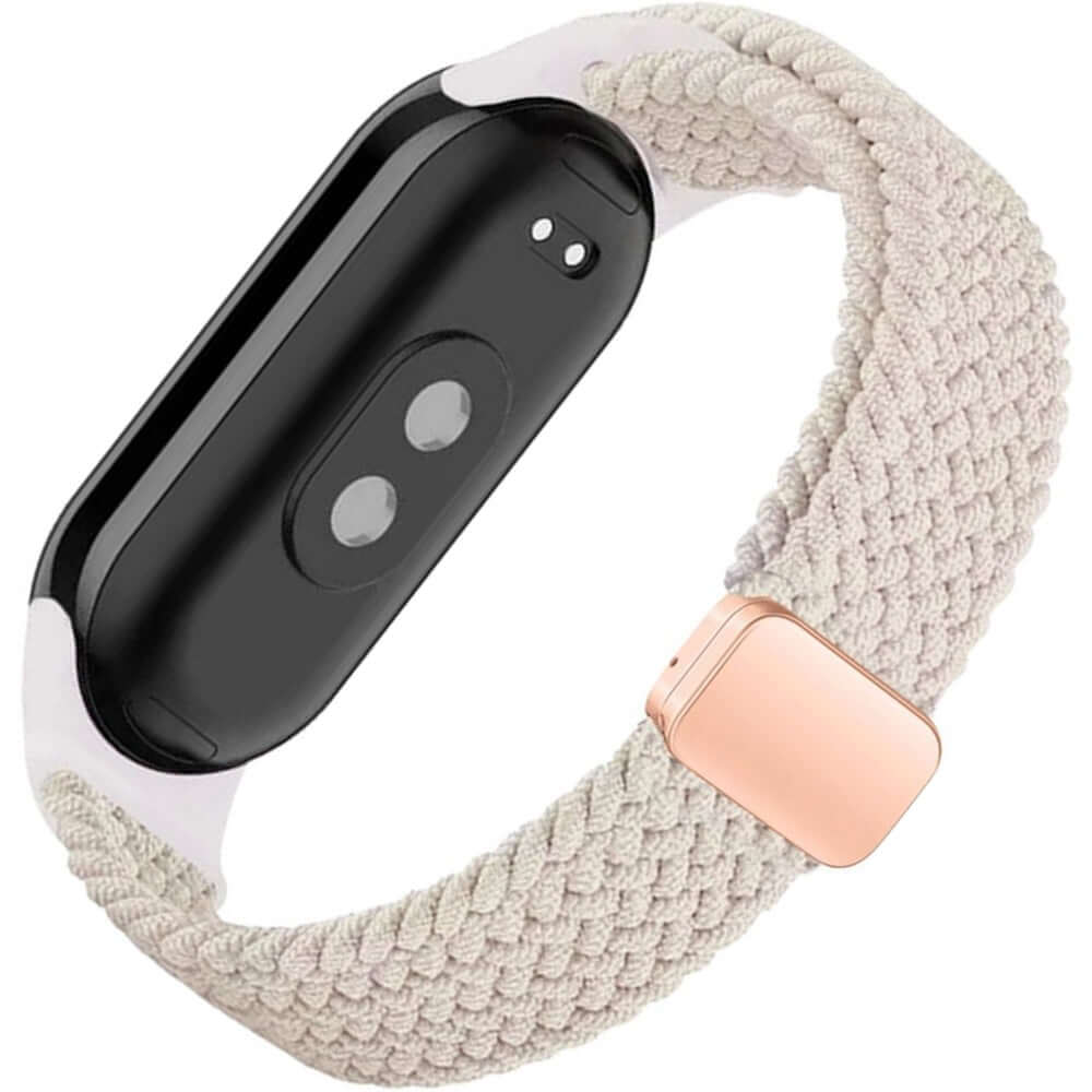 Armband für Xiaomi Smart Band 9 / 9 NFC / 8, Tech-Protect Nylonmag, Beige
