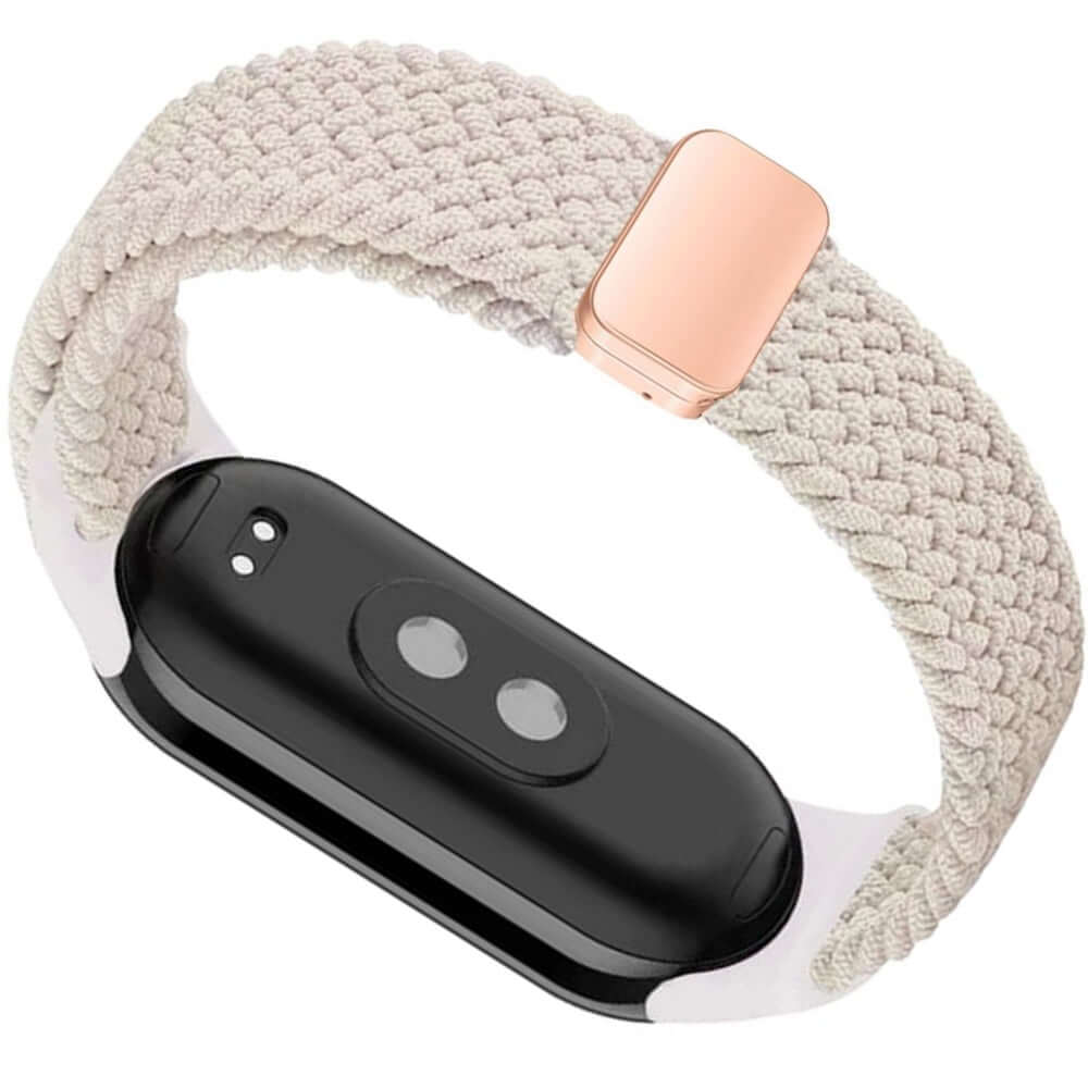 Armband für Xiaomi Smart Band 9 / 9 NFC / 8, Tech-Protect Nylonmag, Beige