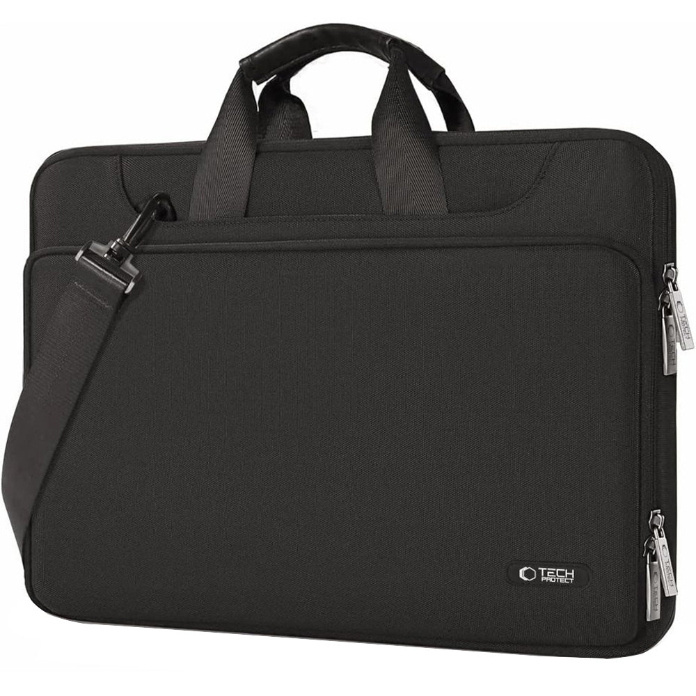 Umhängetasche für 13-14“ Laptop, Tech-Protect Pocket Bag, Schwarz